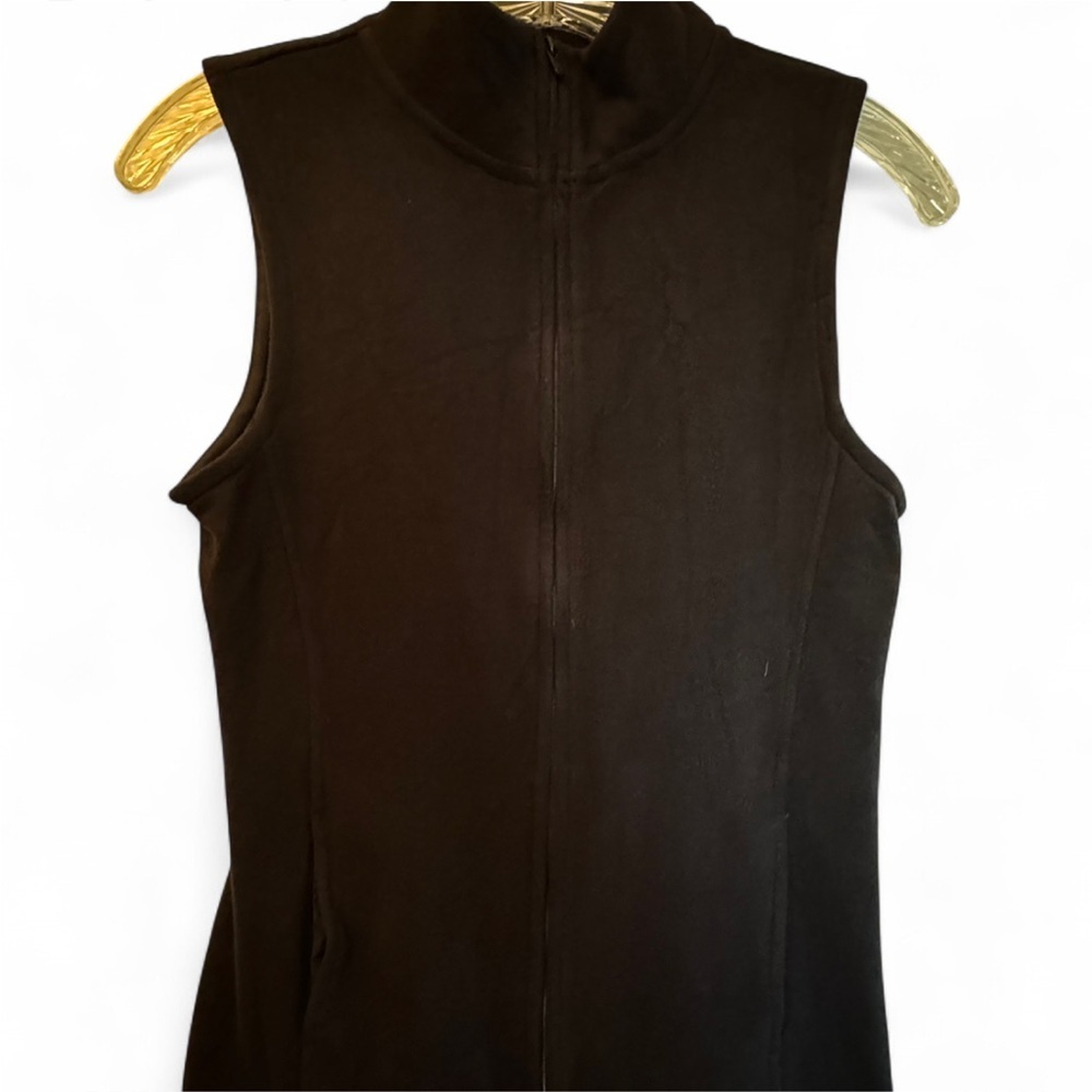 Cuddl Duds Black fleece vest size small